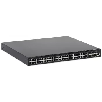 Intellinet 54-Port L3 Fully Managed PoE+ Switch with 48 Gigabit Ethernet Ports and 6 SFP+ Uplinks