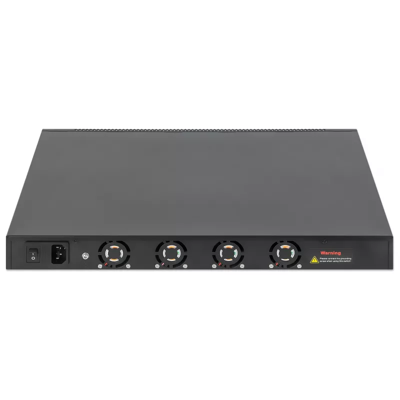 Intellinet 54-Port L3 Fully Managed PoE+ Switch with 48 Gigabit Ethernet Ports and 6 SFP+ Uplinks