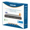 Intellinet 54-Port L3 Fully Managed PoE+ Switch with 48 Gigabit Ethernet Ports and 6 SFP+ Uplinks