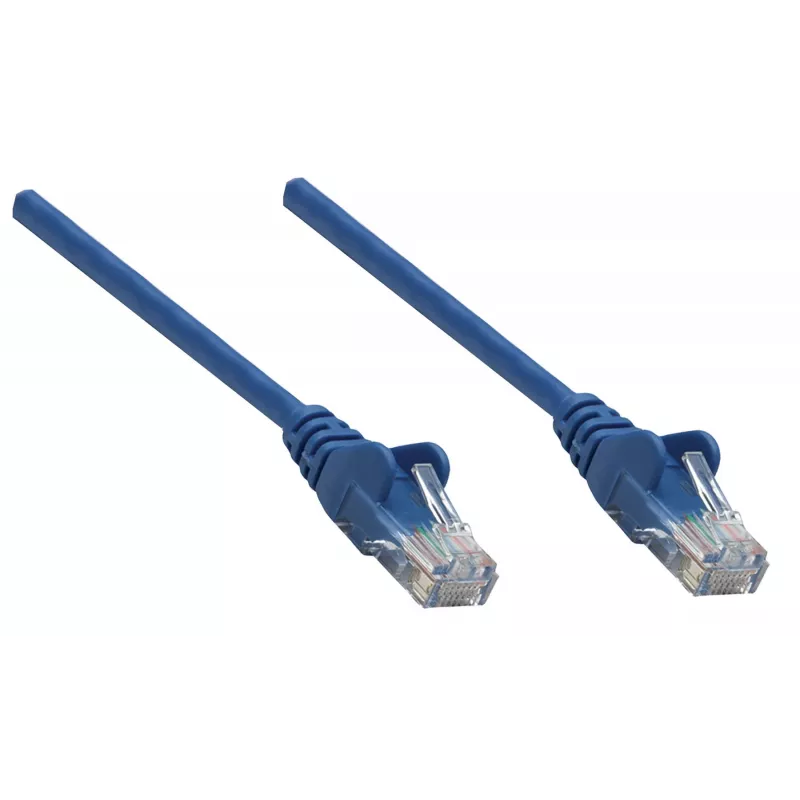 Intellinet Network Patch Cable, Cat6A, 20m, Blue, Copper, S/FTP, LSOH / LSZH, PVC, RJ45, Gold Plated Contacts, Snagless, Booted, Lifetime Warranty