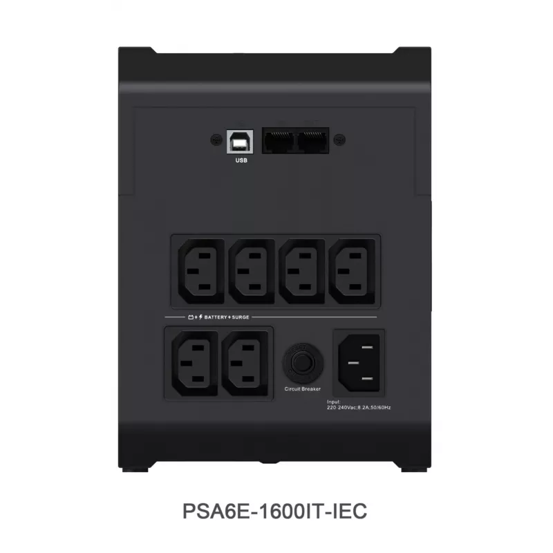 Vertiv PowerUPS 200 Essential PSA6E-1600IT-IEC, 1600VA/925W, Line-Interactive, 1.6 kVA, 925 W, Sine, 140 V, 290 V