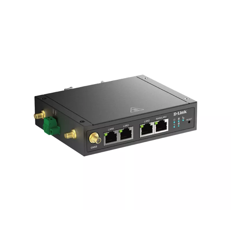 D-Link 4G LTE M2M VPN Wi-Fi Router, Cellular network router, Black, DIN-rail, 802.11b, 802.11g, Wi-Fi 4 (802.11n), 300 Mbit/s, 4G