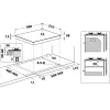Whirlpool TGML 650 IX Stainless steel Built-in 58 cm Gas 4 zone(s)