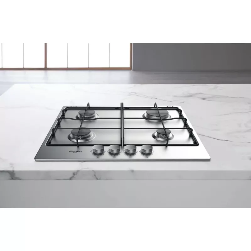 Whirlpool TGML 650 IX Stainless steel Built-in 58 cm Gas 4 zone(s)