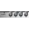 Whirlpool TGML 650 IX Stainless steel Built-in 58 cm Gas 4 zone(s)