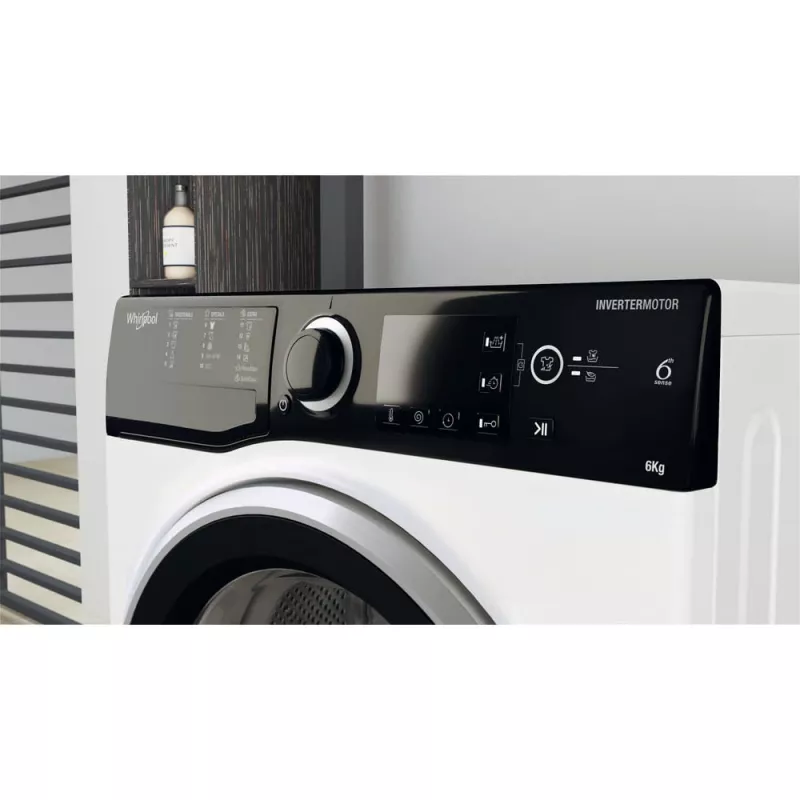 Whirlpool WRBSB 6249 S EU washing machine Front-load 6 kg 1151 RPM Black, White