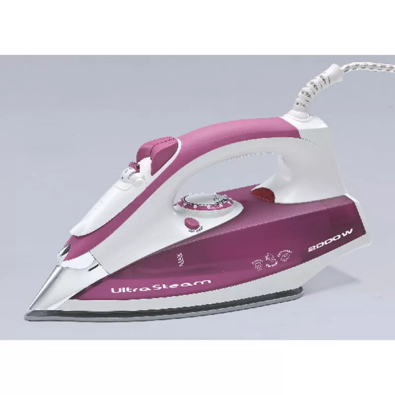 Ariete 6215 Steam Iron, 2200 W, Stainless Steel Soleplate, 0.28 L, Violet/White