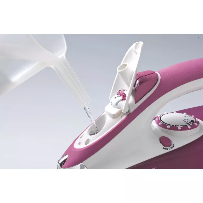 Ariete 6215 Steam Iron, 2200 W, Stainless Steel Soleplate, 0.28 L, Violet/White