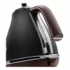 De’Longhi KBOV 2001.BK electric kettle 1.7 L 2000 W Black, Brown
