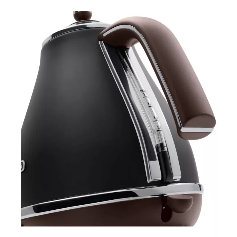 De’Longhi KBOV 2001.BK electric kettle 1.7 L 2000 W Black, Brown
