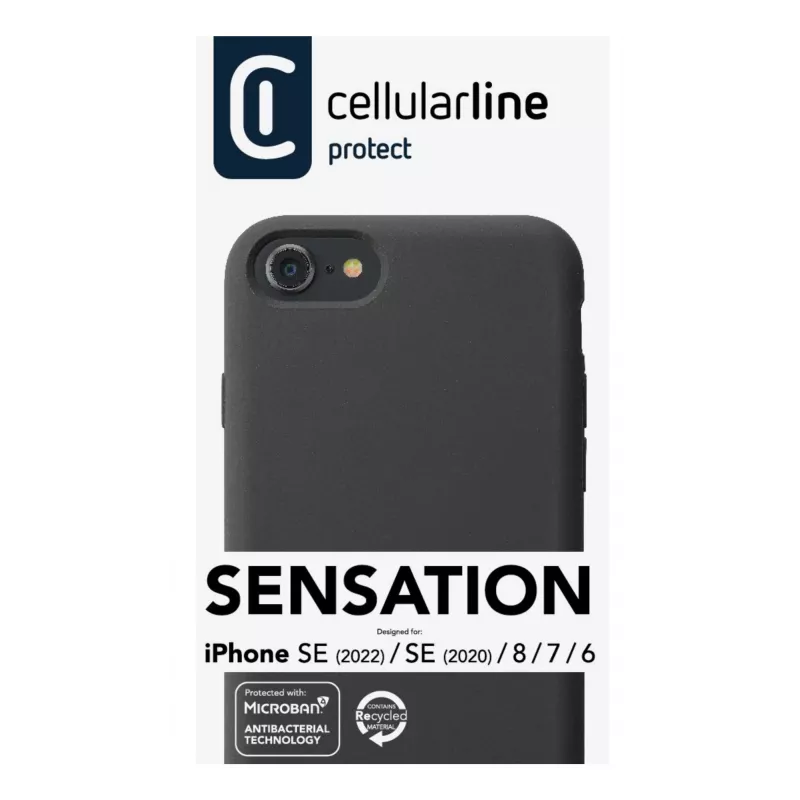 Cellularline Sensation - iPhone SE (2022)/SE (2020)/8/7/6 Soft-touch silicone case
