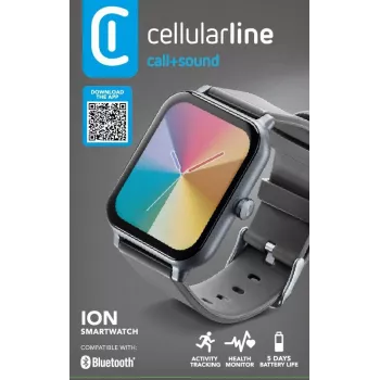 Cellularline ION Bluetooth® smartwatch with app, LED, 91 g