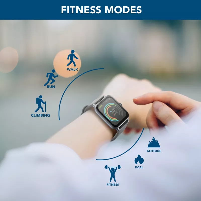 Cellularline ION Bluetooth® smartwatch with app, LED, 91 g