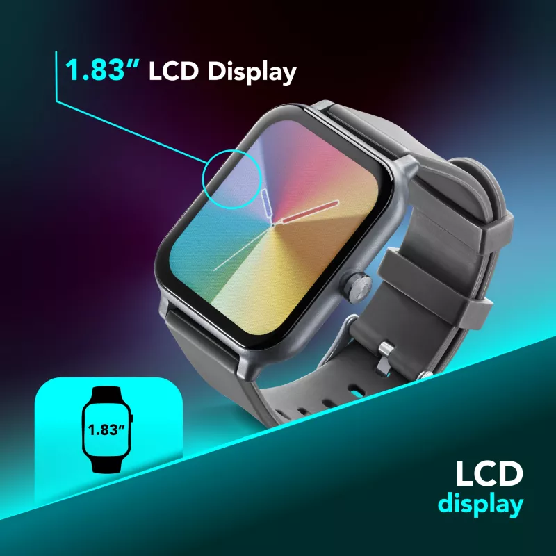 Cellularline ION Bluetooth® smartwatch with app, LED, 91 g