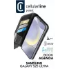 Cellularline Book Agenda - Galaxy S25 Ultra Leather-effect book case with magnetic closure