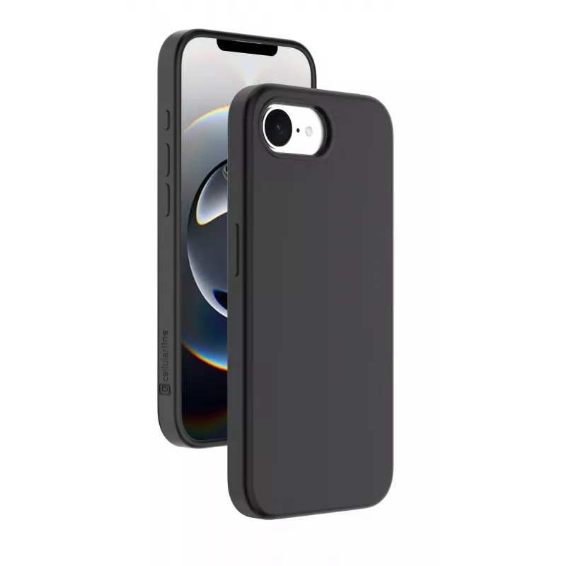 Cellularline Sensation - iPhone 16e/17e Soft-touch silicone case with built-in Microban® antibacterial technology