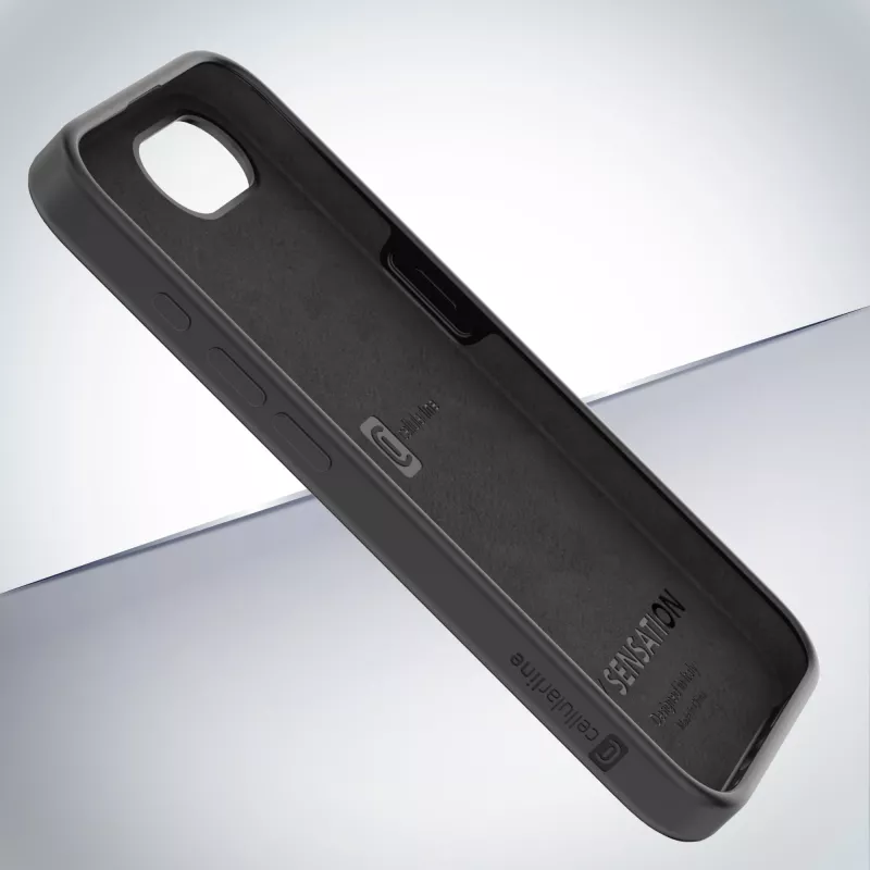 Cellularline Sensation - iPhone 16e/17e Soft-touch silicone case with built-in Microban® antibacterial technology