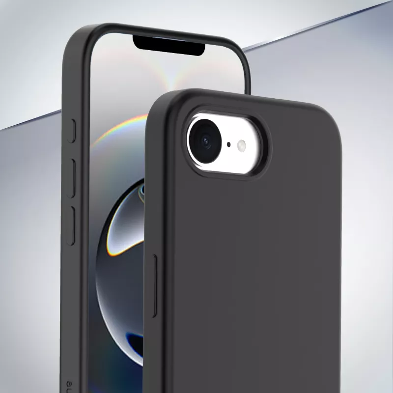 Cellularline Sensation - iPhone 16e/17e Soft-touch silicone case with built-in Microban® antibacterial technology