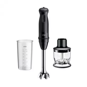 Braun MultiQuick 3 MQ30201M 0.6 L Immersion blender 900 W Black, Satin steel