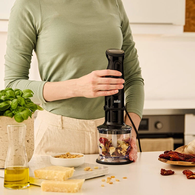 Braun MultiQuick 3 MQ30201M 0.6 L Immersion blender 900 W Black, Satin steel