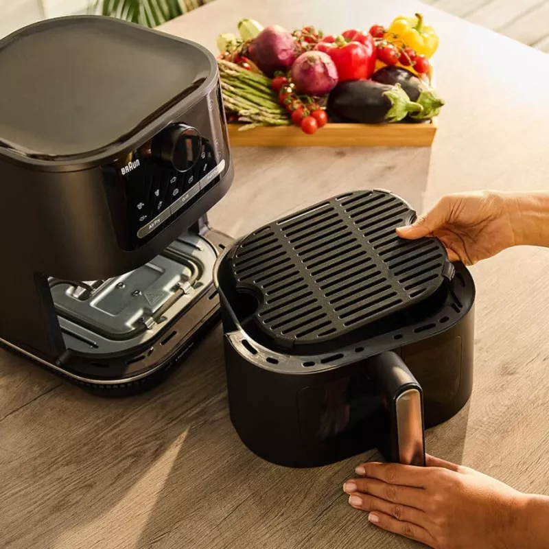 Braun HF 5075 Single Stand-alone 2000 W Hot air fryer Black, Grey