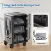 Ewent EW1700 portable device management cart/cabinet Black, Grey