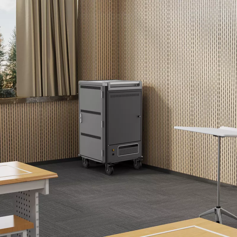 Ewent EW1700 portable device management cart/cabinet Black, Grey