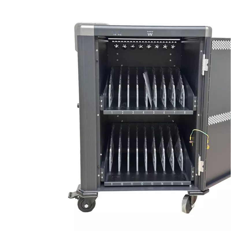 Ewent EW1703 portable device management cart/cabinet Black, Grey