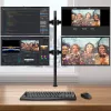 Techly ICA-LCD 382-Q monitor mount / stand 68.6 cm (27 inch) Desk Black
