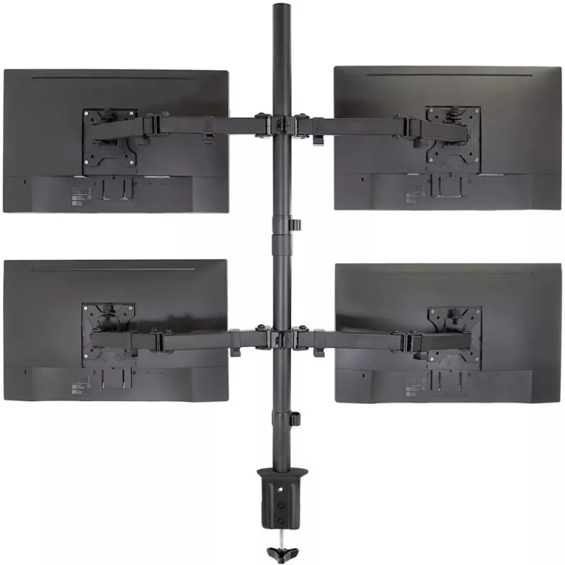 Techly ICA-LCD 382-Q monitor mount / stand 68.6 cm (27 inch) Desk Black