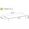 Techly Universal Tabletop Monitor Riser, Freestanding, 20 kg, 33 cm (13 inch), 81.3 cm (32 inch), Transparent