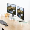 Techly Universal Tabletop Monitor Riser, Freestanding, 20 kg, 33 cm (13 inch), 81.3 cm (32 inch), Transparent