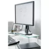 Techly Universal Tabletop Monitor Riser, Freestanding, 20 kg, 33 cm (13 inch), 81.3 cm (32 inch), Transparent