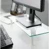 Techly Universal Tabletop Monitor Riser, Freestanding, 20 kg, 33 cm (13 inch), 81.3 cm (32 inch), Transparent