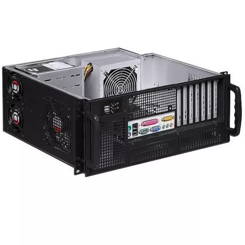 Techly Chassis Industrial Rack 19/Desktop 4U Ultra Compact Black” I-CASE MP-P4HX-BLK6