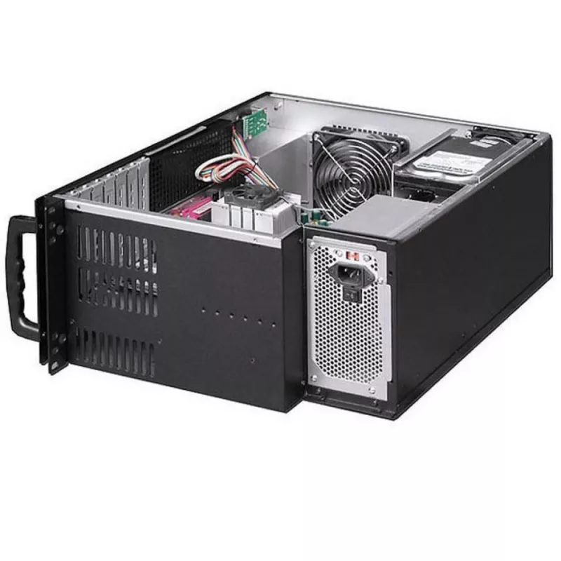 Techly Chassis Industrial Rack 19/Desktop 4U Ultra Compact Black” I-CASE MP-P4HX-BLK6