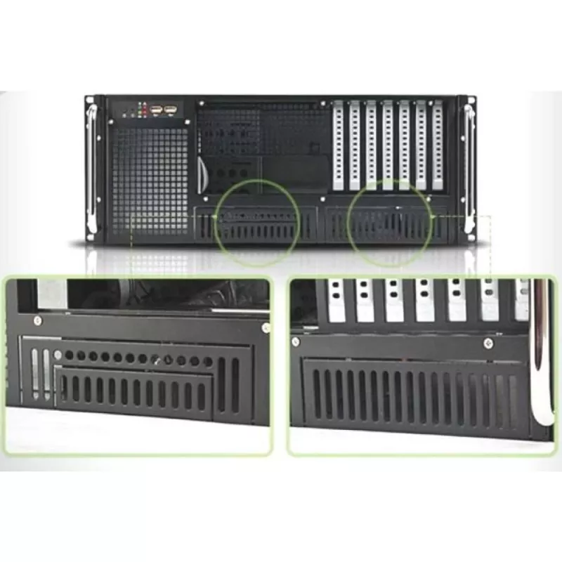 Techly Chassis Industrial Rack 19/Desktop 4U Ultra Compact Black” I-CASE MP-P4HX-BLK6