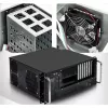 Techly Chassis Industrial Rack 19/Desktop 4U Ultra Compact Black” I-CASE MP-P4HX-BLK6