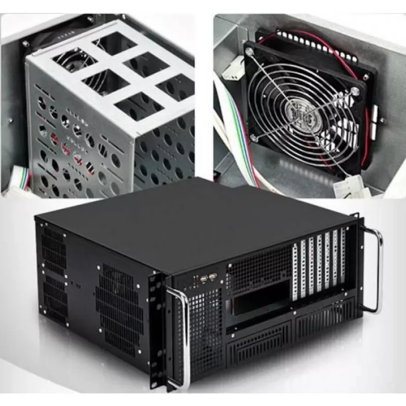Techly Chassis Industrial Rack 19/Desktop 4U Ultra Compact Black” I-CASE MP-P4HX-BLK6
