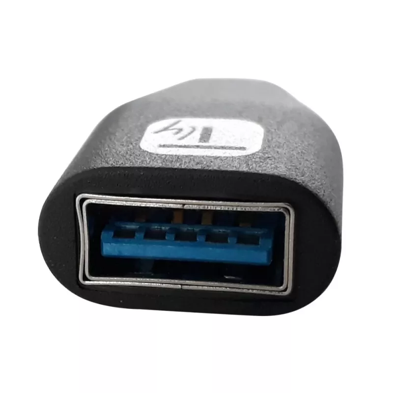 Techly USB-C Male to USB-A Female Adapter Black, USB A, USB C, Black