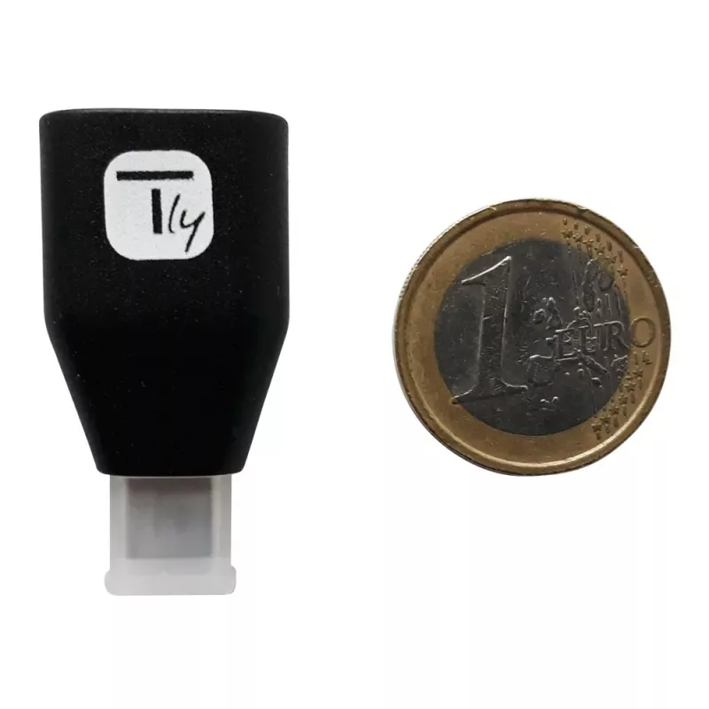 Techly USB-C Male to USB-A Female Adapter Black, USB A, USB C, Black