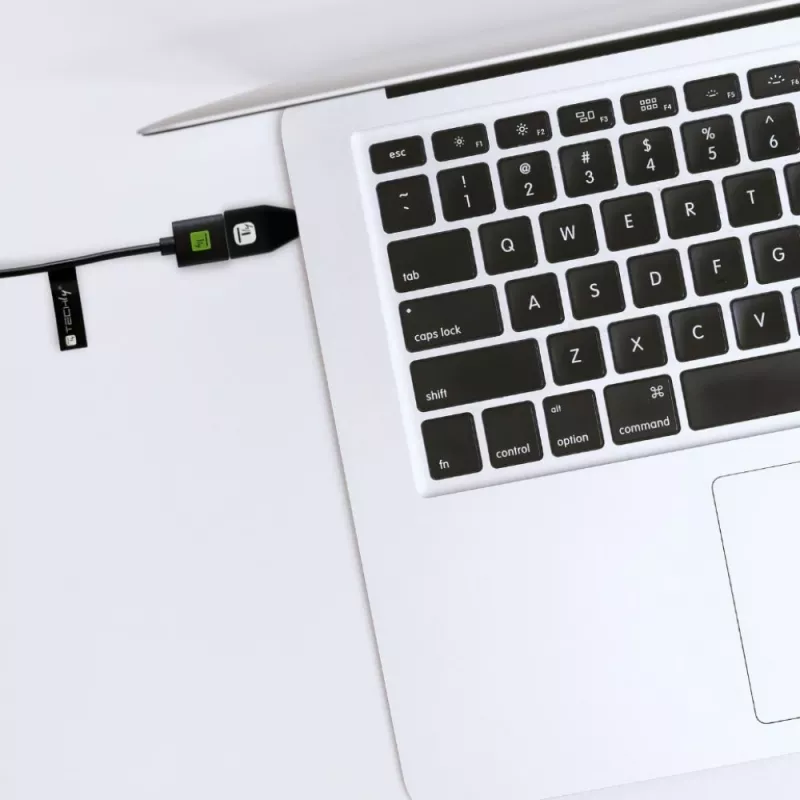 Techly USB-C Male to USB-A Female Adapter Black, USB A, USB C, Black