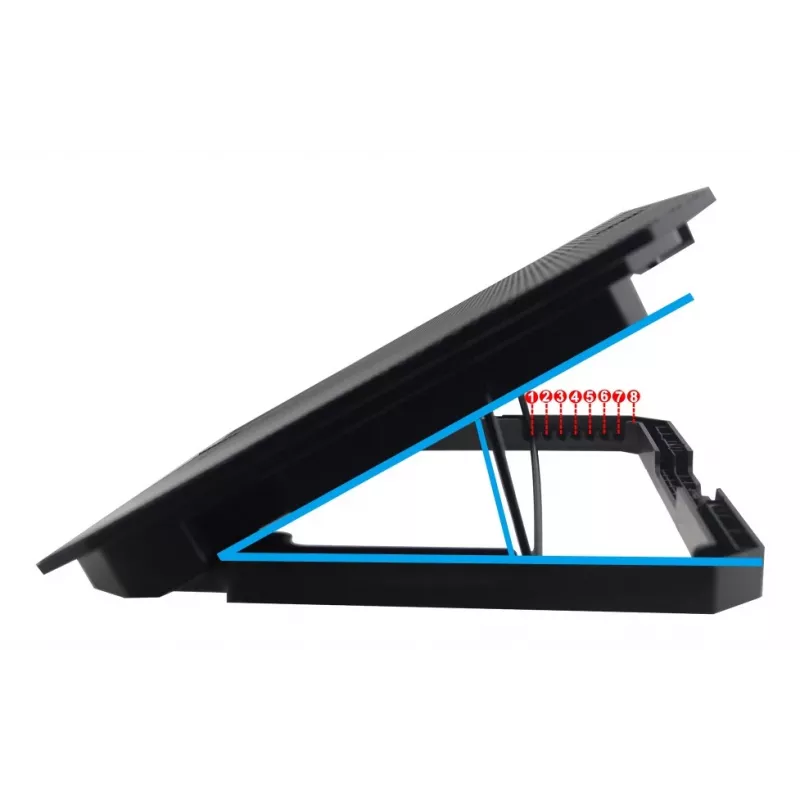 Techly ICOOL-CP11TY laptop stand Black 43.2 cm (17 inch)