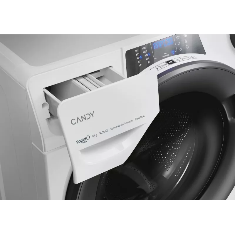 Candy RapidÓ PRO RP 486BWMR/1-S washing machine Front-load 8 kg 1400 RPM White