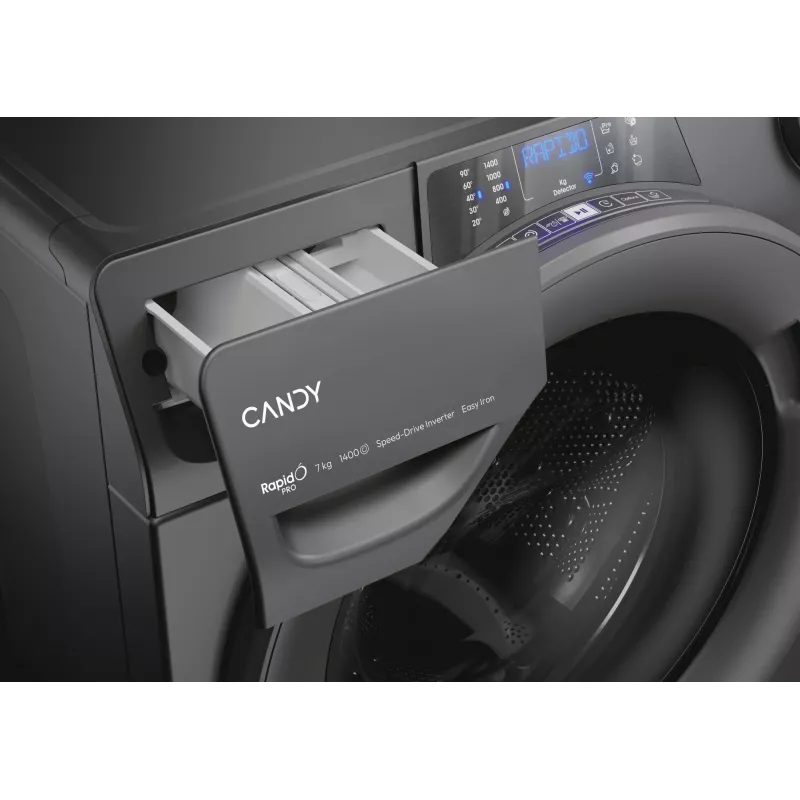 Candy RapidÓ PRO RP4 476BWMRR/1-S washing machine Front-load 7 kg 1351 RPM Anthracite