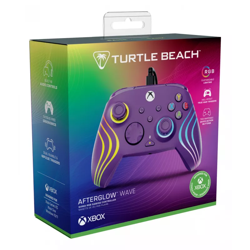 Gamepad Turtle Beach Afterglow Wave Purple USB PC Xbox Series X