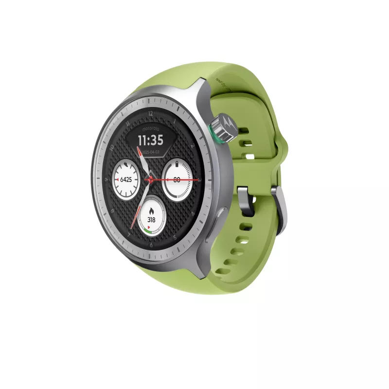 Motorola Moto Watch 3.63 cm (1.43 inch) OLED 47 mm Digital Touchscreen Silver GPS (satellite)