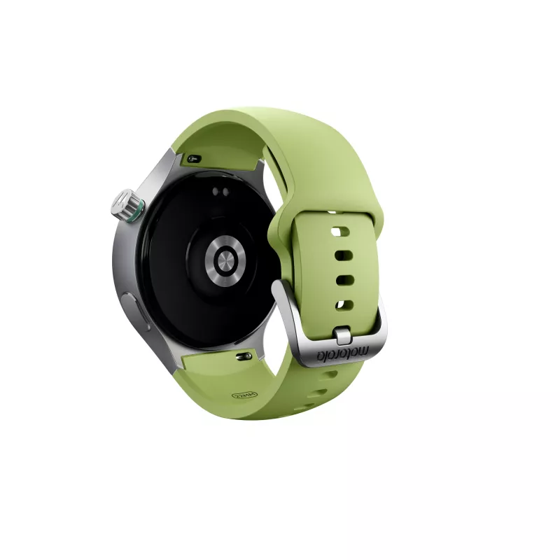 Motorola Moto Watch 3.63 cm (1.43 inch) OLED 47 mm Digital Touchscreen Silver GPS (satellite)