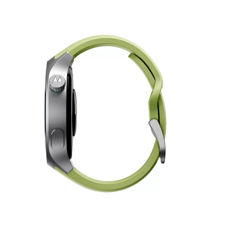 Motorola Moto Watch 3.63 cm (1.43 inch) OLED 47 mm Digital Touchscreen Silver GPS (satellite)