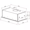 Wall-mounted extractor Teka GFG 2, Metal filter, Noise level 51 dB